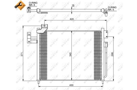 Конденсатор, кондиционер NRF 35460