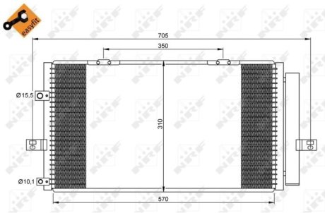 Конденсатор, кондиционер NRF 35659