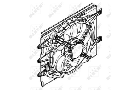 Вентилятор, охлаждение двигателя NRF 47595
