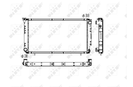 Радиатор, охлаждения дивгателя NRF 506671