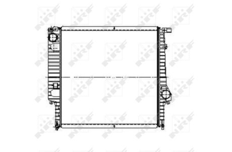 Радиатор, охлаждения дивгателя NRF 509626