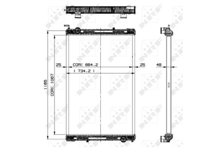 Датчик ABS, передний NRF 509885