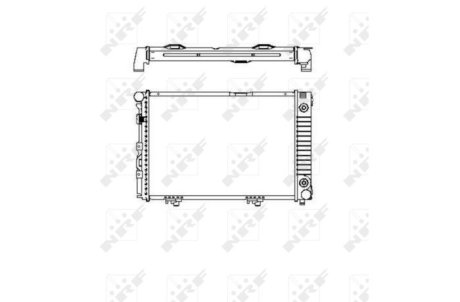 Радиатор, охлаждения дивгателя NRF 516574