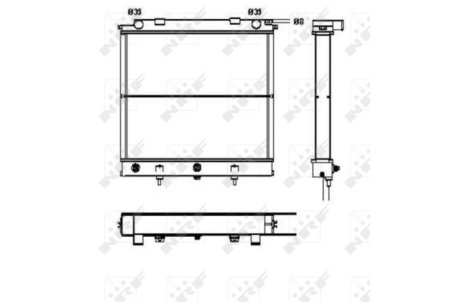 Радиатор, охлаждения дивгателя NRF 52129