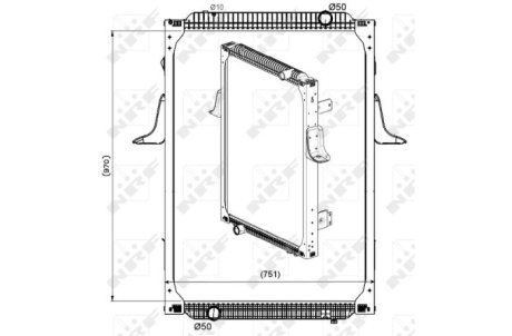 Датчик ABS, передний NRF 529564