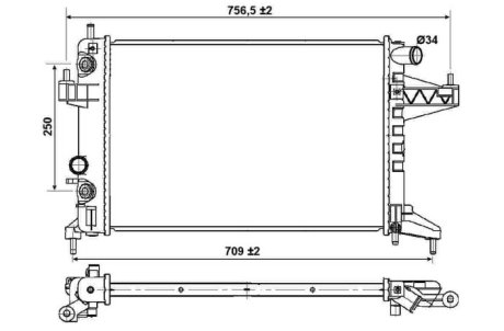 Датчик ABS, передний NRF 53035