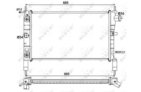 Датчик ABS, передний NRF 53036