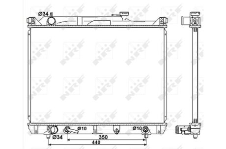 Датчик ABS, передний NRF 53037