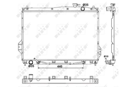 Датчик ABS, передний NRF 53050