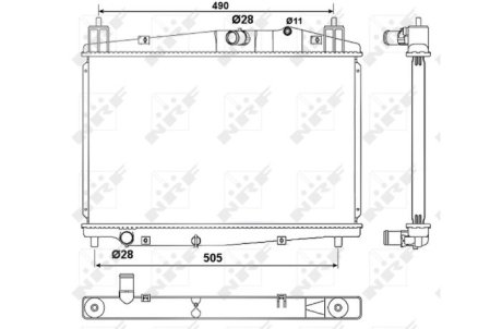 Датчик ABS, передний NRF 53059