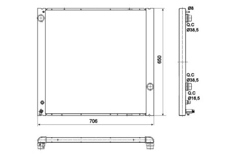 Датчик ABS, передний NRF 53099