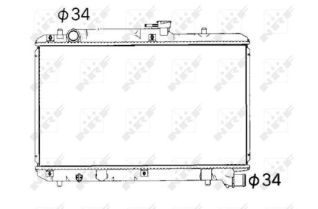 Радиатор, охлаждения дивгателя NRF 53351