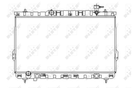 Радиатор, охлаждения дивгателя NRF 53357