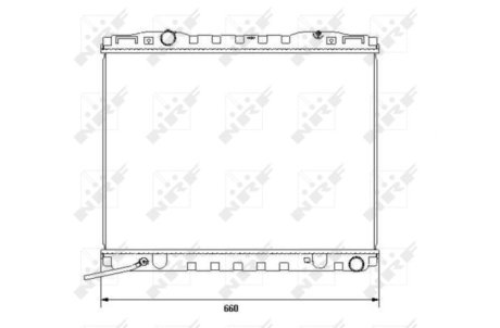 Радиатор, охлаждения дивгателя NRF 53365