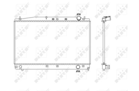 Радиатор, охлаждения дивгателя NRF 53466