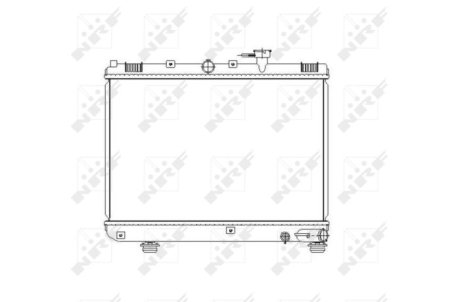 Радиатор, охлаждения дивгателя NRF 53486