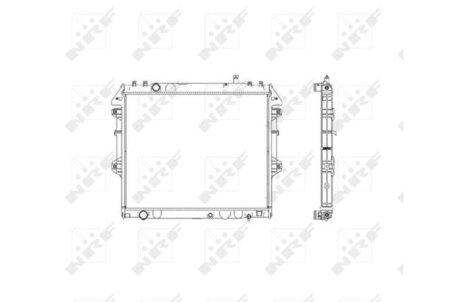 Радиатор, охлаждения дивгателя NRF 53541