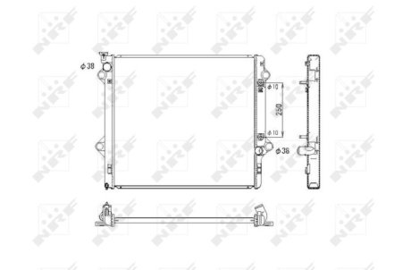 Радиатор, охлаждения дивгателя NRF 53575