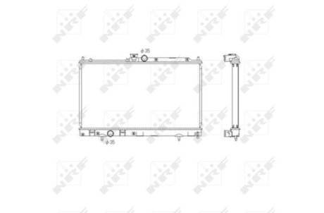 Радіатор охолодження двигуна NRF 53591