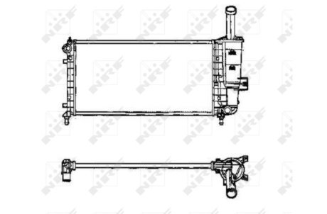 Радиатор, охлаждения дивгателя NRF 53605