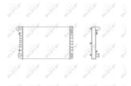 Радиатор, охлаждения дивгателя NRF 53665