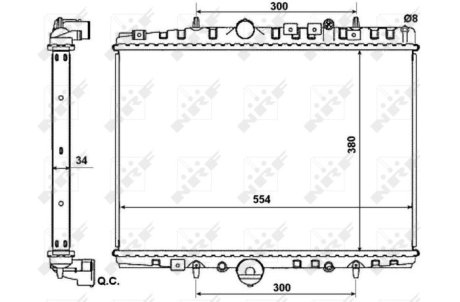 Датчик ABS, передний NRF 53787