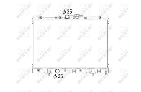 Радиатор, охлаждения дивгателя NRF 53792 (фото 1)