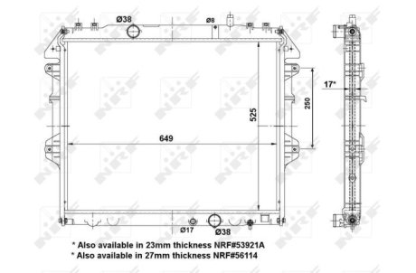 Датчик ABS, передний NRF 53921