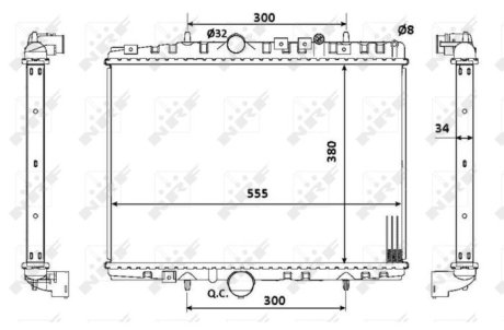 Датчик ABS, передний NRF 53941