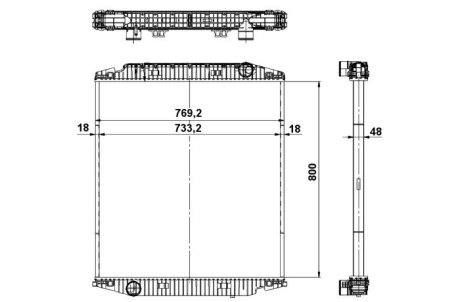 Датчик ABS, передний NRF 539567