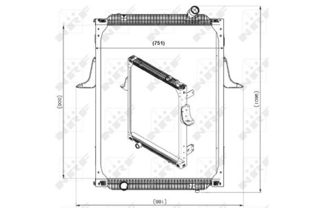 Датчик ABS, передний NRF 539700