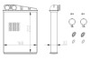 Радіатор пічки Mercedes Gl (X164) 3.0-6.2 02.05-12.14 NRF 54410 (фото 5)