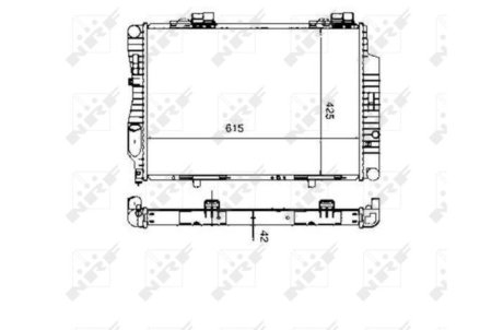 Радиатор, охлаждения дивгателя NRF 55333