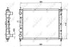 Радиатор, охлаждения дивгателя NRF 58017 (фото 2)