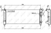 Радіатор системи охолодження двигуна NRF 58154 (фото 2)