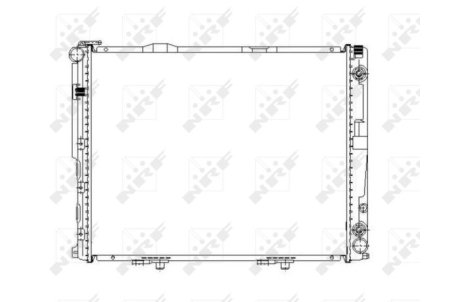 Радиатор, охлаждения дивгателя NRF 58156 (фото 1)