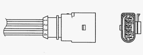 Лямбда-зонд (OZA510-AU9) AUDI Q7 "3,0 "10-15 - замінено на NGK93732 NTK 93048