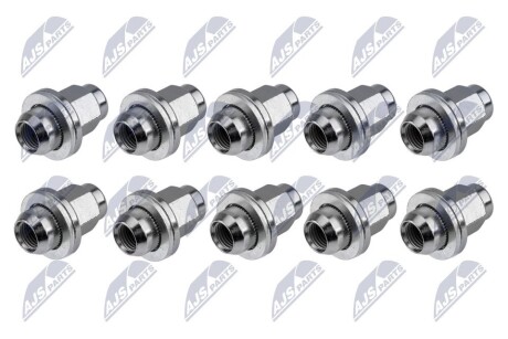 КОМПЛЕКТ ГАЙОК КОЛЕСА 10 PCS NTY KSP-TY-005