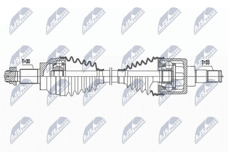 ПОЛУОСЬ NTY NPW-AR-018