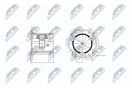 ШРКШ внутр. Audi Q5 2.0 TFSI Quattro 08- NTY NPW-AU-003