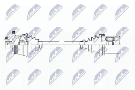 ПОЛУОСЬ NTY NPW-AU-007 (фото 1)