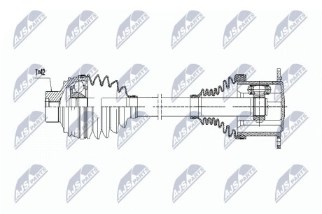 ПОЛУОСЬ NTY NPW-AU-009