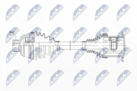 ПОЛУОСЬ NTY NPW-AU-013