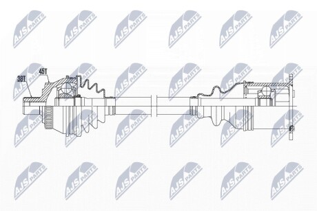 ПОЛУОСЬ NTY NPW-AU-015