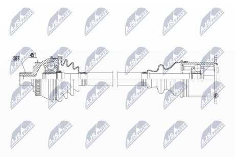 ПОЛУОСЬ NTY NPW-AU-017