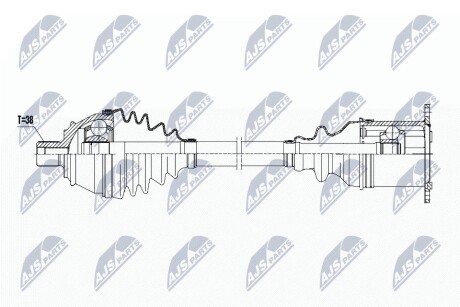 ПОЛУОСЬ NTY NPW-AU-023