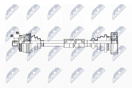 Піввісь ліва Audi A4 Skoda Superb I VW Passat 1.8/2.0 11.94-03.08 NTY NPW-AU-040