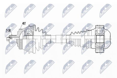 ПОЛУОСЬ NTY NPW-AU-048