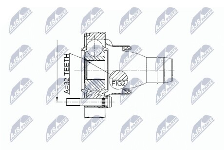 ШАРНИР РАВНЫХ УГЛОВЫХ СКОРОСТЕЙ NTY NPW-BM-002