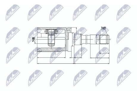 ШАРНИР РАВНЫХ УГЛОВЫХ СКОРОСТЕЙ NTY NPW-BM-010